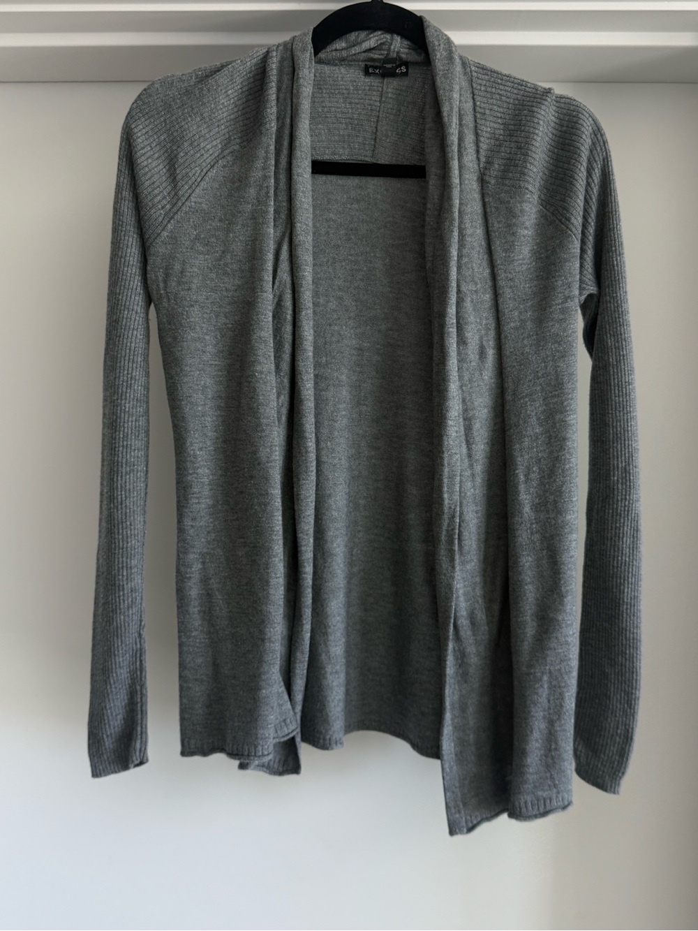Express Gray Open-Front Women's Cardigan